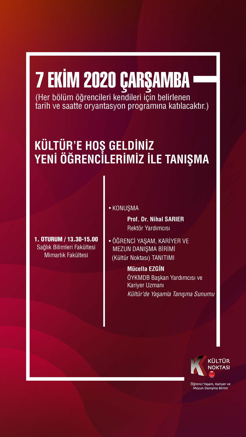 2020-2021 Kültür Noktası Oryantasyon Programı