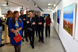 İhsan Doğrusöz “Denizcinin Günlüğü; Minimal İmgeler” Resim Sergisi Açıldı